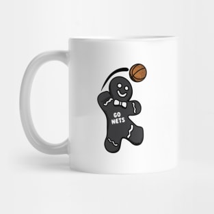 Brooklyn Nets Gingerbread Man Mug